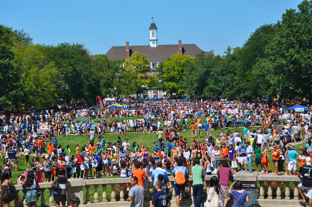 People at Quad Day